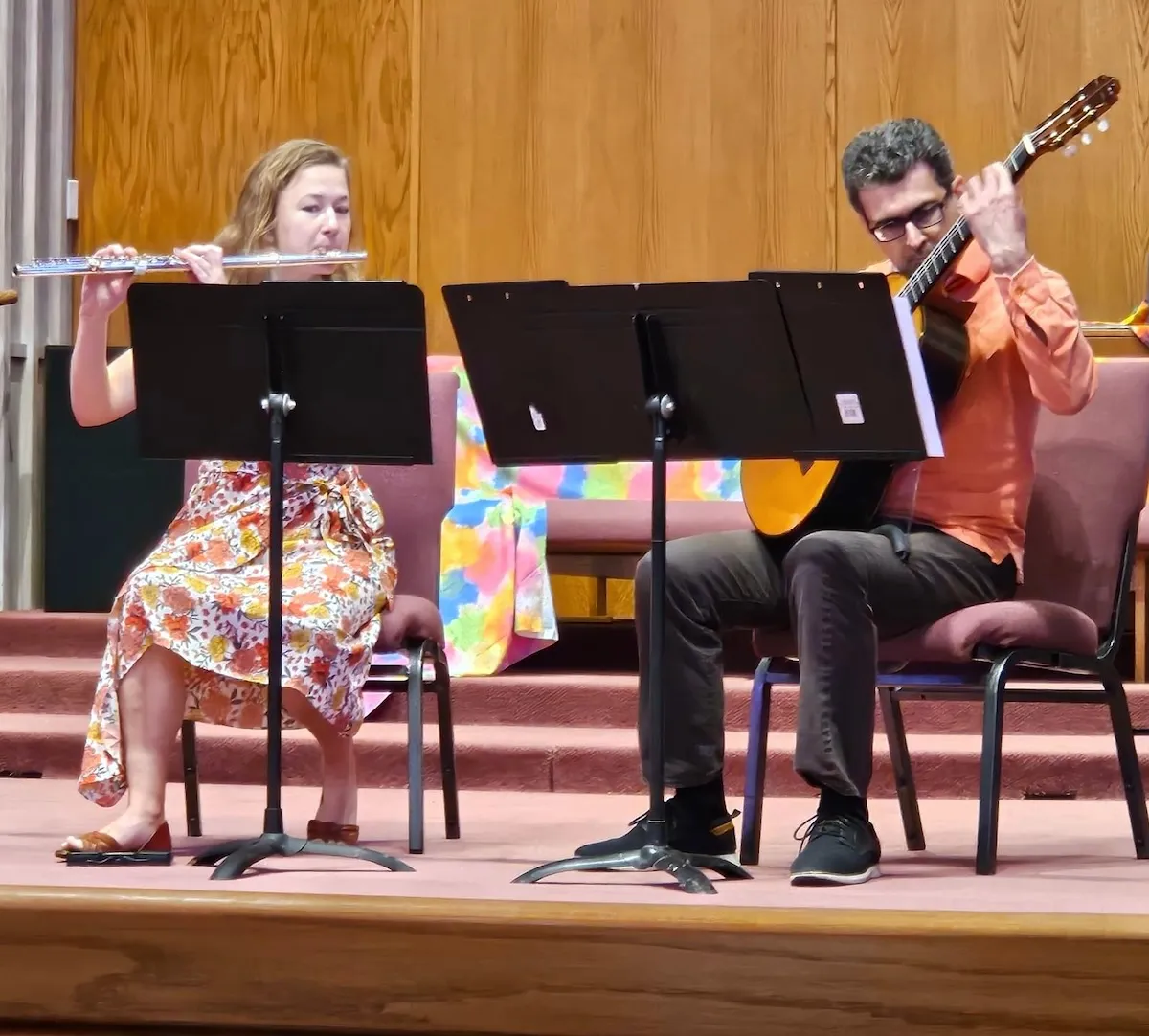 La Dolce Vita Duo at She Sings! Recital, a benefit for the Music Outreach Program hosted by Sigma Alpha Iota